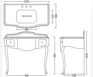 Тумба под раковину Devon&Devon Miami MIAMIBCCR, хром