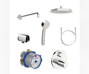 Душевая система Oras BlueBox 2090 Set 7 в 1, хром