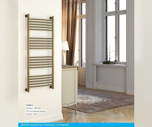 Полотенцесушитель водяной Сунержа Богема+ 100 x 30 см, 00-0220-1030, прямые перемычки, хром