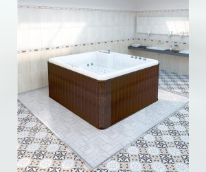 Ванна гидромассажная Радомир Цезарь 1-30-0-0-0-050Б 189 х 174 х 91 см, белая