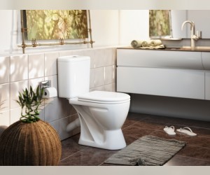 Напольный унитаз Rosa Вега с бачком и крышка микролифт