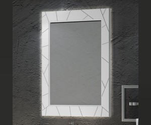 Зеркало Opadiris Smile Луиджи 70 см, 00-00000543, настенное, белый матовый