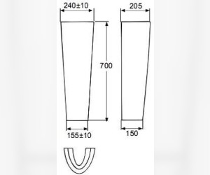 Пьедестал для раковины IDO Mosaik 5106965001
