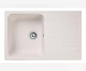 Кухонная мойка GranFest Quarz Z 78, 73.6 x 47.6 см, белый