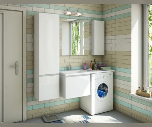 Тумба с раковиной Эстет Dallas Luxe ФР-00002240, 1 ящик, 130 x 48,2 см, подвесная (ФР-00002421)