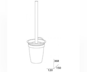 Ершик настенный стеклянный Artwelle Harmonie HAR 052