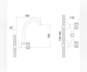 Смеситель Rossinka K02-73 для кухни