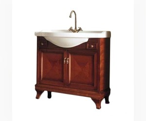 Комплект мебели для ванной комнаты Labor Legno MARRIOT Composizione M105, вишня/бронза, 85 см