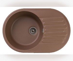 Кухонная мойка GranFest Quarz Z 18, 73.7 x 47.8 см, терракот