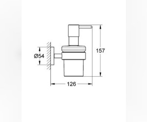 Дозатор для жидкого мыла Grohe Essentials 40448001 с держателем