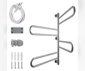 Полотенцесушитель электрический Energy U chrome G4, ширина 63.5 см, высота 94 см