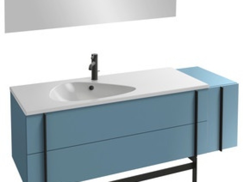 Тумба под раковину Jacob Delafon Nouvelle Vague 145 см, EB3038-G91, аквамарин глянцевый