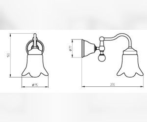 Светильник настенный Migliore Provance 17676, цвет хром
