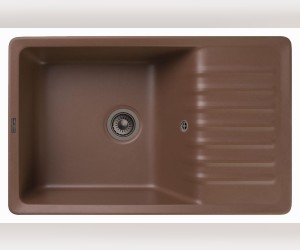 Кухонная мойка GranFest Quarz Z 72, 75.2 x 47.5 см, терракот