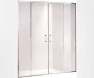 Душевая дверь Gemy Victoria S30192A, 150 х 190 см, стекло прозрачное