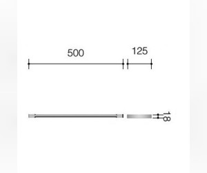 Полотенцедержатель Schein Swing 32822, 50 см, хром