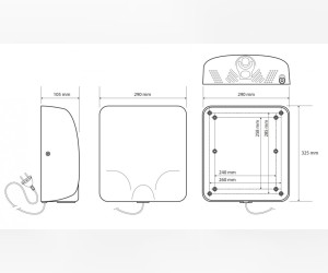 Автоматический сушитель для рук Bemeta