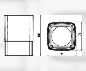 Стакан настольный Emco Loft 0520 001 01