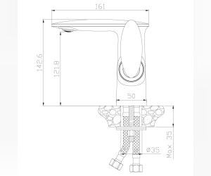 Смеситель для раковины Rossinka RS30-11