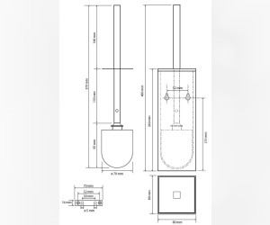 Ершик Bemeta Nero 135913090, чёрный