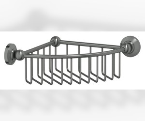 Полочка-решетка 3SC Stilmar STI 408 угловая 23 см, античное серебро