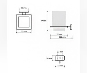 Держатель зубных щеток, стакан Bemeta