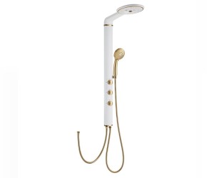 Душевой гарнитур с верхним душем Gllon GL-SL1301GW