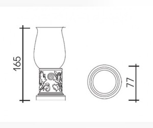 Стакан Schein Carving 7065013