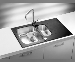 Мойка кухонная Alveus Glassix 20 1100015, черная