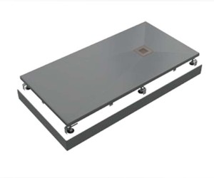 Поддон литьевой Bas Essentia 160 x 90 см, ЛП00078, серый (cement grey)