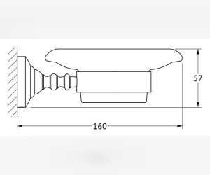 Держатель с мыльницей 3SC Stilmar STI 504, античная бронза
