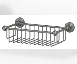 Полочка-решетка 3SC Stilmar STI 407 31 см, античное серебро