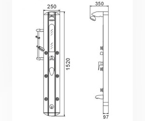 Душевая панель Gllon S2308 00152049