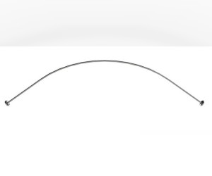 Карниз к поддону Радомир 1-12-2-0-0-006 80 x 80 см радиальный, для душевого уголка, хром