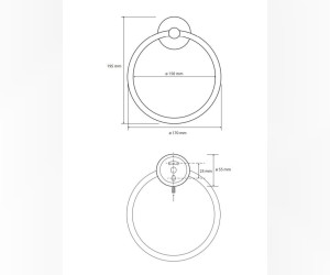 Кольцо для полотенец Bemeta