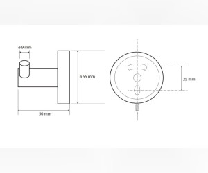 Двойной крючок одежды Bemeta