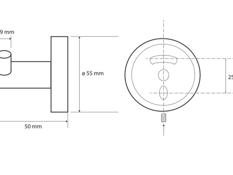 Двойной крючок одежды Bemeta