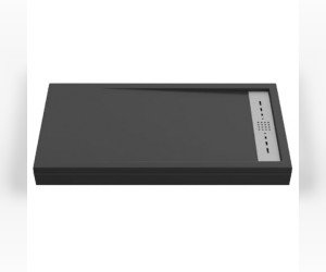 Поддон литьевой Bas Stella 100 x 90 см, ЛП00157, черный (pure black)