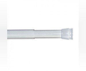 Карниз для ванны Milardo 010A200M14 110-200 см телескопический белый