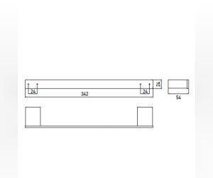 Поручень для ванны Emco Loft 0570 001 30, 300 мм