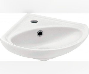 Раковина Santek Ирис-36 1WH110514, угловая, подвесная, цвет белый