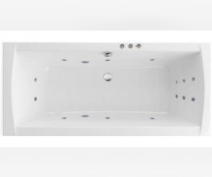 Ванна гидромассажная Excellent Aquaria Lux 180 x 80 см, SMART, хром, каркас в подарок