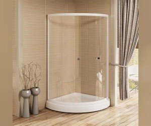 Душевой уголок Радомир 110, 110 х 110 х 211 см, стекло прозрачное/матовое