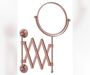 Настенное косметическое зеркало 3SC Stilmar STI 620 двустороннее с 2-х кратным увеличением, античная медь