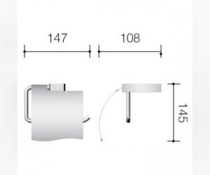 Бумагодержатель Schein Swing 326B