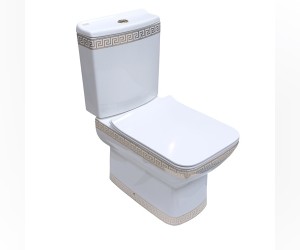 Напольный унитаз Della Quattro Slim 148 крышка микролифт