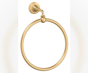 Полотенцедержатель 3SC Stilmar STI 310 кольцо, 21 см, матовое золото