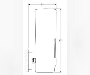 Контейнер для косметических дисков Ellux Elegance ELE 060