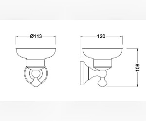 Мыльница Schein Saine Chrome 7053004