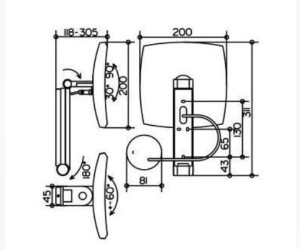 Настенное косметическое зеркало Keuco iLook_move 17613 019002 прямоугольное, с сенсорной панелью